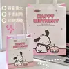 Bolsa de Papel Kraft Rosa Polvo Pequeña y Mediana Día del Niño Linda Portátil Bolsas Exquisitas ins Bolsa de Regalo para el Festival de la Diosa