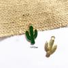 Acessórios de jóias de cacto Liga coreana gota de óleo pingente brincos chaveiro colar pingente DIY produção