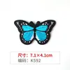 Tecido Bordado Colorido Borboleta Aplique para Colar Jaqueta Jeans Reparo de Buraco Aplique Artesanal DIY Acessórios de Vestuário Aplique Decorativo