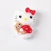 Accesorios de Resina de Gato Kt de Dibujos Animados DIY Hechos a Mano Pegamento de Crema Pinzas para el Cabello Gomas para el Cabello Hebillas de Zapatos Fundas para Teléfono Llaveros Accesorios