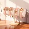 Pronta Entrega Rack de Cabeça de Bambu Camada Única Veludo Headband Porta-Exibição de Acessórios de Cabelo Loja Boutique Exibição Joias Acessórios de Cabelo