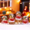 Papai Noel Pequena Bola de Cristal Luminosa Fofa Criativa Ornamento de Mesa Decoração Transfronteiriça Decoração de Natal Luminosa