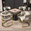 Silla de Comedor, Silla de Té de Lujo Ligero de Gama Alta para Reuniones y Recepciones, Silla para Salón de Uñas, Silla para Salón de Belleza, Silla de Mahjong, Sillón de Oficina de Ventas, Silla de Maquillaje