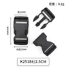 Hebilla accesorios de equipaje hebilla doble ajuste hebilla de plástico hebilla de plástico hebilla de mochila 1.5~5CM especificaciones completas