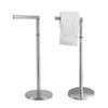 Acero Inoxidable Plegable Retráctil Portarrollos de Papel Toalla Baño Estante de Almacenamiento para Papel de Rollo Soporte de Papel Toalla de Pie Estante para Papel Toalla de Rollo