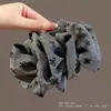 Pinza para el Cabello Grande de Lazo de Satén de Gama Alta para Mujer, Exquisita Pinza Plegada para la Parte Trasera de la Cabeza, Pinza de Tiburón