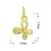 Oferta Especial Pequeño Colgante Accesorios de Joyería Colgante Micro-pavimentado de Circonita Accesorios para Collar Colgante Galvanizado con Oro Real de 18K