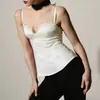 2026 Primavera/Verano Nuevo Transfronterizo Europeo y Americano Satén Encaje Camisola Chaleco Estilo Retro Francés Cintura Entallada Adelgazante Temperamento Top Bandeau
