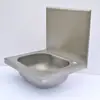 Fregadero de acero inoxidable 304 para pared comercial de exportación con respaldo lavabo para verduras moldeado integral de ingeniería lavabo individual pequeño