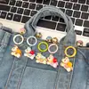 Chaveiro de Sino de Cavalo Pequeno Atrai-Dinheiro de Ano Novo Pingente de Mochila Desenho Animado para Meninas, Acessório de Mochila, Presente para Melhor Amiga