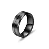 Anillo para Hombre Banda de Boda Mate Cepillado Giratorio Alivio del Estrés Bestseller Europeo y Americano Shein Amazon Juego Anillo de Acero de Titanio