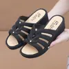 Sandalias para Mujer Nuevo Estilo para Salir de Suela Gruesa para Casa de Suela Suave Moda de Aspecto Elegante Tacón Medio Super Suaves Chanclas de Moda Estilo Coreano para Mujer