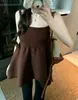 Camisola de Punto de Otoño para Mujer, Ajustada, Ceñida a la Cintura, Top Adelgazante sin Mangas en Amarillo y Rojo