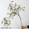 Fruta de Espinheiro-Marítimo Selvagem Artificial Arranjo de Flores Artificiais Decoração Floral Buquê de Plástico Atacado