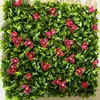 Parede de plantas artificiais parede de fundo de plantas verdes decoração de parede grade de casamento flor artificial de plástico empresa parede de imagem de paisagismo de shopping