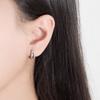 Nuevos pendientes Zorro Negro Weihua para mujer, nicho, lujo ligero, personalidad negra, pendientes de aro, exquisitos, modernos, a la moda, para combinar