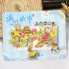 Serie GuangxiLiuzhou Ciudad del Dragón Olla Rima Paisaje Lugar Escénico Imán para Refrigerador Souvenir Turístico Cultural y Creativo Pegatina Magnética