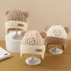 Chapéus de Urso Quentinhos e Fofos para Outono e Inverno, Chapéus com Proteção para Orelhas para Meninos e Meninas, Bebês e Crianças Pequenas, Chapéus de Lã, Chapéus de Tricô para Bebês e Crianças