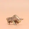 Adornos de Animales del Zodiaco de Latón Doce, Decoraciones de Escritorio para Oficina, Figuras Auspiciosas de Vaca, Pequeñas Artesanías de Cobre, Venta al por Mayor