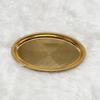 Atacado Prato Oval Dourado Prata Coreano Prato de Churrasco Dourado Engrossado Prato de Peixe em Forma de Ovo Bandeja Rasa Prato de Lanche