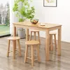 Mesa de madera maciza mesa de comedor mesa comercial para restaurante comida rápida mesa para tienda de ramen barra de snacks mesa para comer rectangular mesa de desayuno taburete