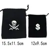 Bolsa de Pirata Accesorios Calavera Halloween Juguetes de Pirata Plástico Bolsa de Monedas de Oro Decoraciones Venta Directa de Fábrica