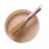Cepillo para Ollas de Bambú Natural, Estropajo para Ollas de Bambú, Cepillo para Ollas de Cocina, Cepillo Mágico para Tazones, Cepillo de Limpieza para el Hogar, Escoba de Bambú para Limpieza