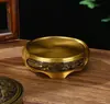 Base para quemador de incienso loto circular adorno retro chino artesanía