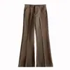 Pantalones de traje versátiles y modernos de caída para hombre 2026, estilo americano, pantalones casuales elegantes, ligeramente acampanados, talla grande, corte recto
