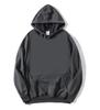 Suéter fino logotipo personalizado Terry pullover cor sólida manga comprida roupas de trabalho estampadas camisa publicitária masculina e feminina com capuz personalizado