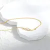 Colar Europeu e Americano de Anéis Transfronteiriços para Mulheres, Design de Nicho, Zircônia Exquisita, Corrente de Clavícula de Luxo Leve, Colar Elegante e de Alta Gama