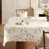 Mantel de Mesa con Flores Frescas Impermeable y a Prueba de Aceite 2026 Lujo Ligero Atmósfera de Alta Gama Lavable Rectangular Mantel de Mesa