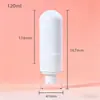 Frasco de Loção Tônica Cosmética 80-120ml Branco Frasco Spray Hidratante Plástico PET Frasco com Bomba Invertida
