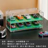 Estante de exhibición para coches modelo de aleación 1:Caja de Almacenamiento Transparente con Escalera para 64 Hot Wheels Tomeka Estante de Almacenamiento Multicapa