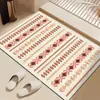 Alfombrilla de baño, felpudo, alfombrilla antideslizante para baño estilo japonés, alfombrilla absorbente para pies, alfombrilla de tierra de diatomeas, alfombra para inodoro