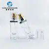 Nova garrafa quadrada de 30ml fundo grosso essência Garrafa de base tampa acrílica garrafa de vidro cosmético garrafa de loção com pump