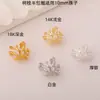 Venda Direta da Fábrica Anel de Dedo com Contas Estilo Barroco Banhado a Ouro 18K Acessórios de Joias Artesanais DIY Anel de Galho com Furo Único Meio Envolto