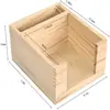 Porta Servilletas de Madera, Porta Servilletas de Mesa Vertical de Madera de Pino