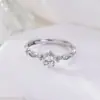 Anillo de Zirconia para Mujer 2025 Nuevo Estilo Popular Gama Alta Nicho Diseño Versátil Anillo Abierto Ajustable Moda