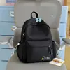 Mochila Casual Simple Versátil de Estilo Coreano con Bordado Floral Atmosférico y Diseño Único para Estudiantes y Mujeres