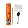 Conjunto de Hashis Descartáveis e Guardanapos para Hotéis e Restaurantes, Três ou Quatro Peças, Comprimento Estendido para Hot Pot, Logo Incluído, Bambu Portátil para Viagem