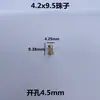Fivela de esfera maciça com banho de cobre de 4mm5mm Tubo telescópico para posicionamento Fivela de mármore niquelada Grampo de mola de arame de aço em forma de V