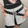 Cinturón de Estrella de Cinco Puntas Amor Y2K Industrial Pesado Americano Diseño de Personalidad de Nicho Femenino Cinturón Incrustado con Accesorios para Jeans