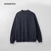 Roupas Masculinas Apo Suéter Masculino de Outono Transfronteiriço com Toque de Luxo, Meio Zíper, Caimento Solto, Camiseta Top Casual de Manga Longa Felpada.
