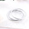 Pulsera de plástico pintado de 3 capas, silicona, tubo hueco, lámina de oro imitación, pulsera de gelatina, pulsera de cuerda retorcida, salida de fábrica