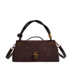 2026 Nova Bolsa de Veludo para Axila Feminina Bolsa de Mão Retrô de Luxo com Pingente de Pérola Bolsa de Ombro Único Transversal para o Dia a Dia