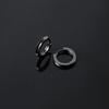 Pendientes SHIAI Classic de Plata de Ley 925 Viento Oscuro Oro Negro Pendientes Lisos de Plata Pendientes Atmosféricos de Plata de Ley de Alta Calidad