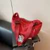 Bolsa de Bolinho Estilo Coreano 2025 para Mulheres, Bolsa Versátil para Trabalho e Deslocamento, Bolsa Transversal, Bolsa Grande para Esportes sob o Braço, Toque de Luxo