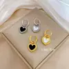[Acero de titanio de cuerpo completo] Pendientes de viento minimalistas con diseño de concha, pendientes fríos para hombres y mujeres, pendientes de banquete con temperamento y personalidad