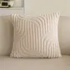 Almohada de terciopelo de algodón cómoda apta para microondas, cojín de felpa de color sólido para otoño e invierno para sala de estar, sofá, estudio, dormitorio y habitación modelo